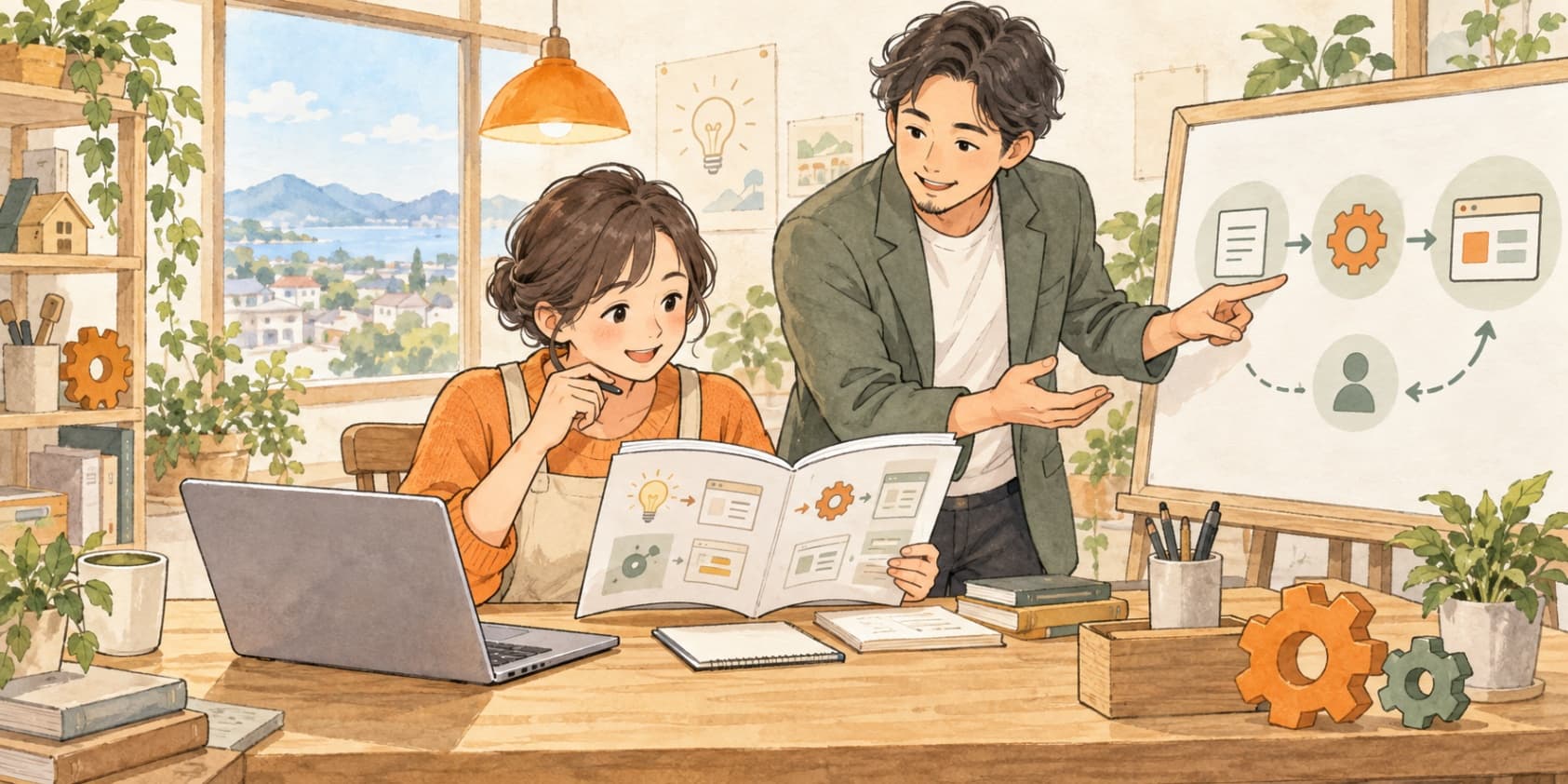自分で進めるところも、相談したいところも。